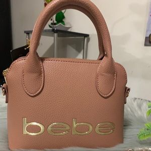 Bebe Fabiola Stamped Mini Dome Purse